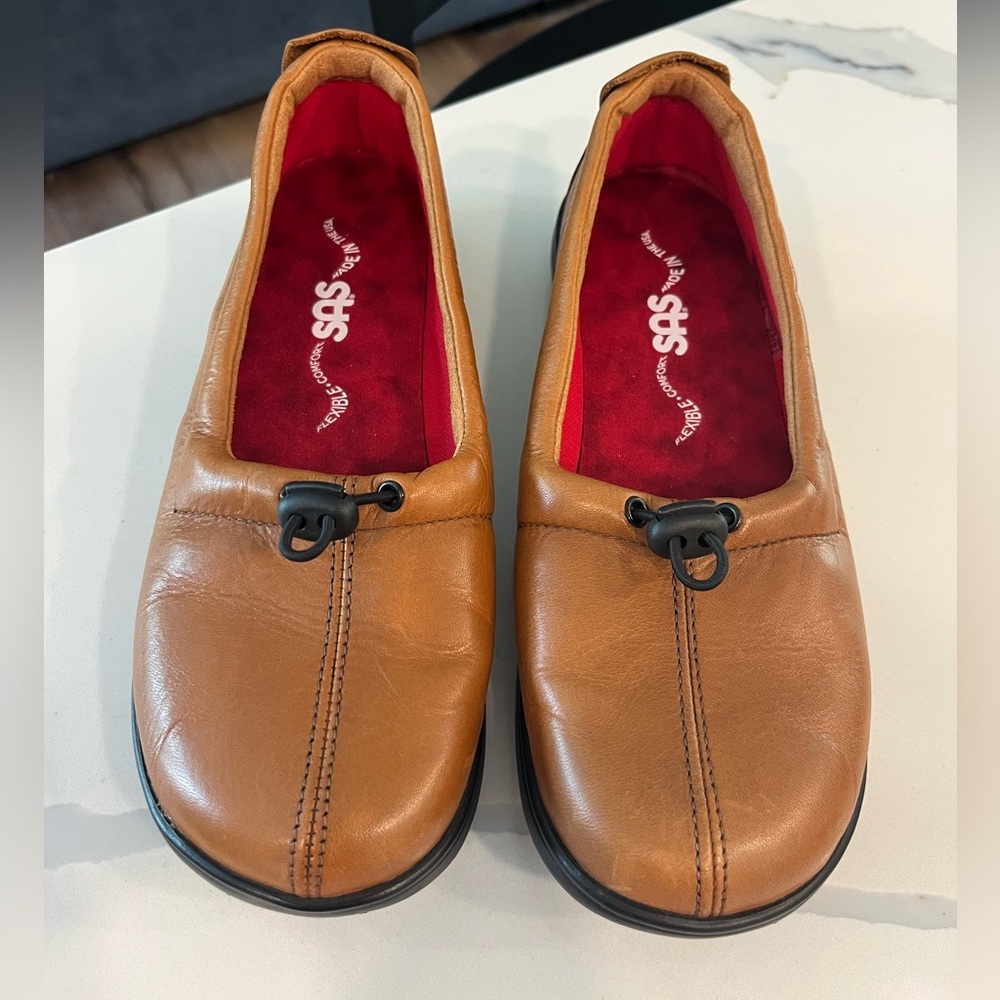 SAS Funk Active Slip On Loafer British Tan size 6M